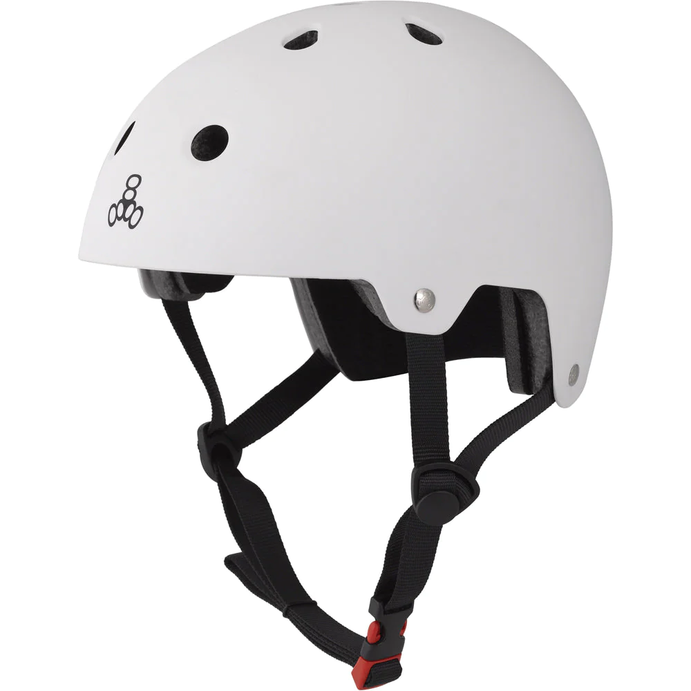 Triple Eight-Dual Certified Helmet-White Matte