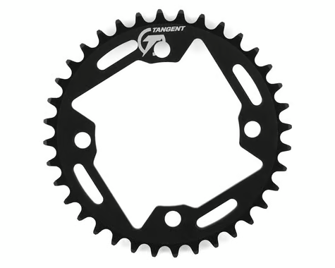 Tangent Halo 4-bolt Chainring (Black)