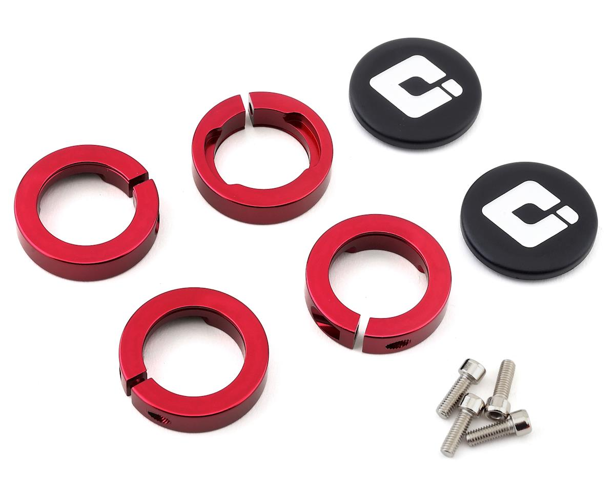 Tangent Mini Lock-on Grips Flangeless (Black/red) (100mm)