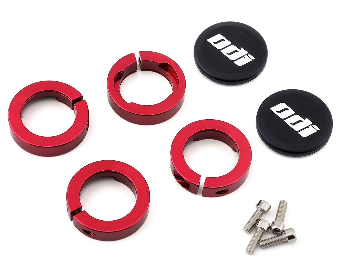 Tangent Pro Lock-on Grips (Black/red) (Flanged) (130mm)