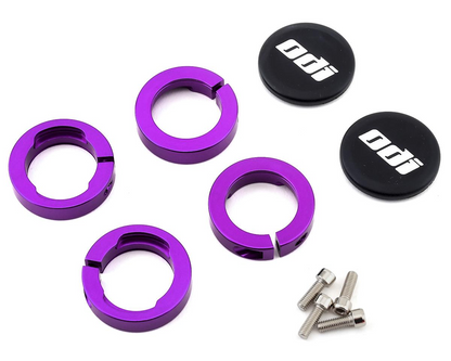 Tangent Pro Lock-on Grips (Black/purple) (Flanged) (130mm)