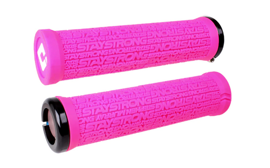 Odi Stay Strong Reactiv V2.1 Lock - On Grips (135MM) - Pink