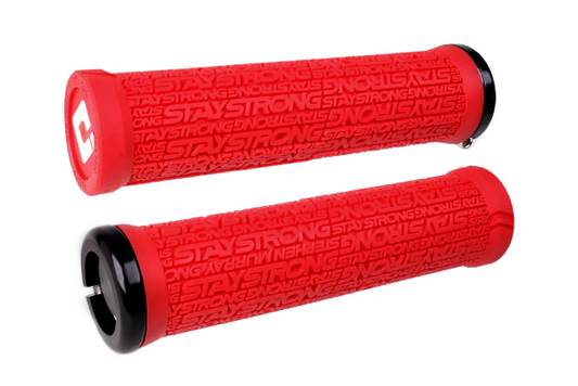 Odi Stay Strong Reactiv V2.1 Lock - On Grips (135MM) - Red