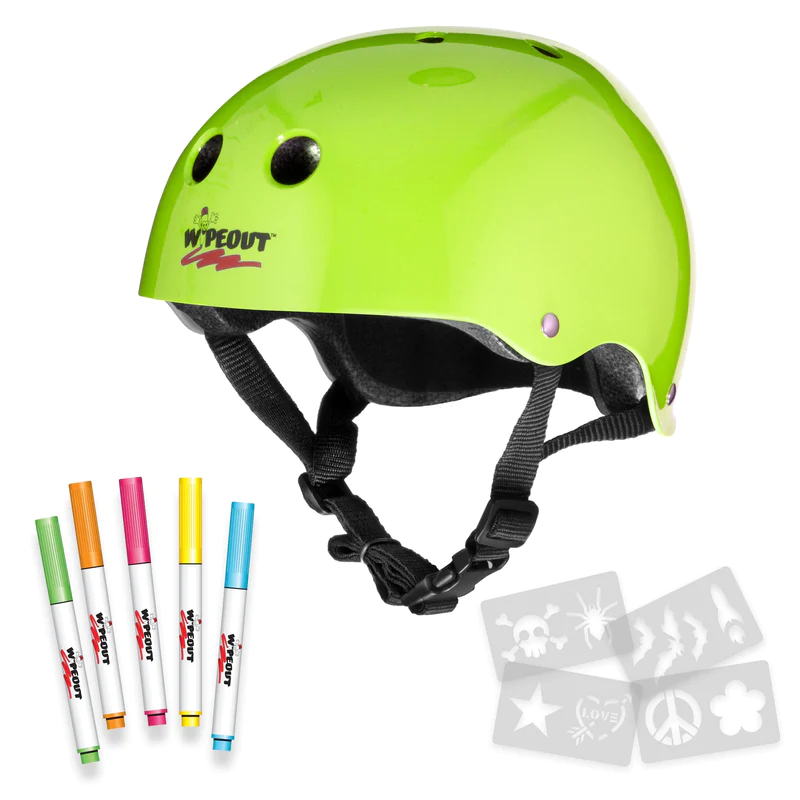 Triple Eight-Wipeout™ Dry Erase Helmet-Neon Zist