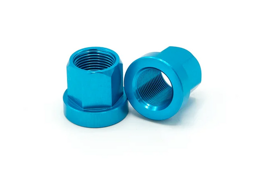 Theory Aluminum Axle Nuts-pairs - Blue