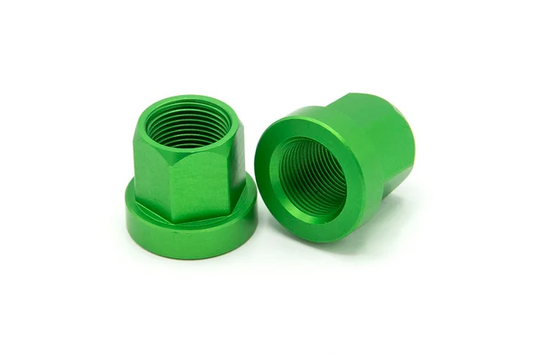 Theory Aluminum Axle Nuts-pairs - Green