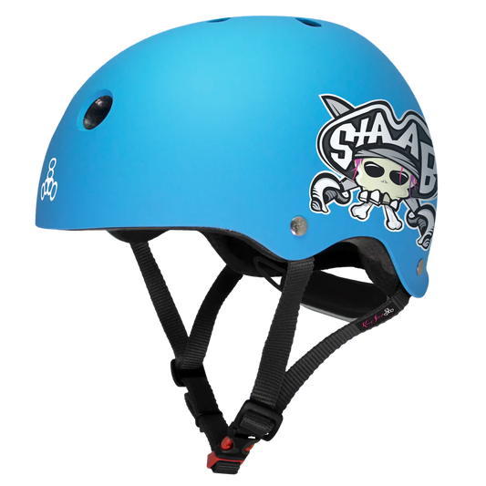 Triple Eight-Lil 8 Kids Helmet-Staab edition Neon Blue