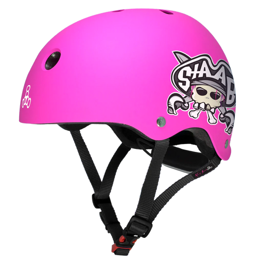 Triple Eight-Lil 8 Kids Helmet-Staab edition Neon Pink
