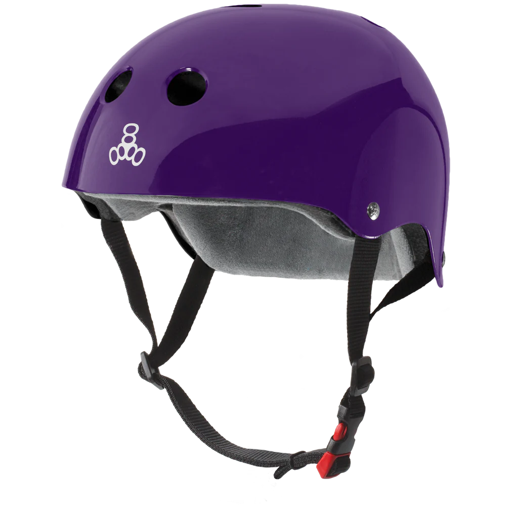 Triple Eight-The Certified Sweatsaver Helmet -Purple Glossy