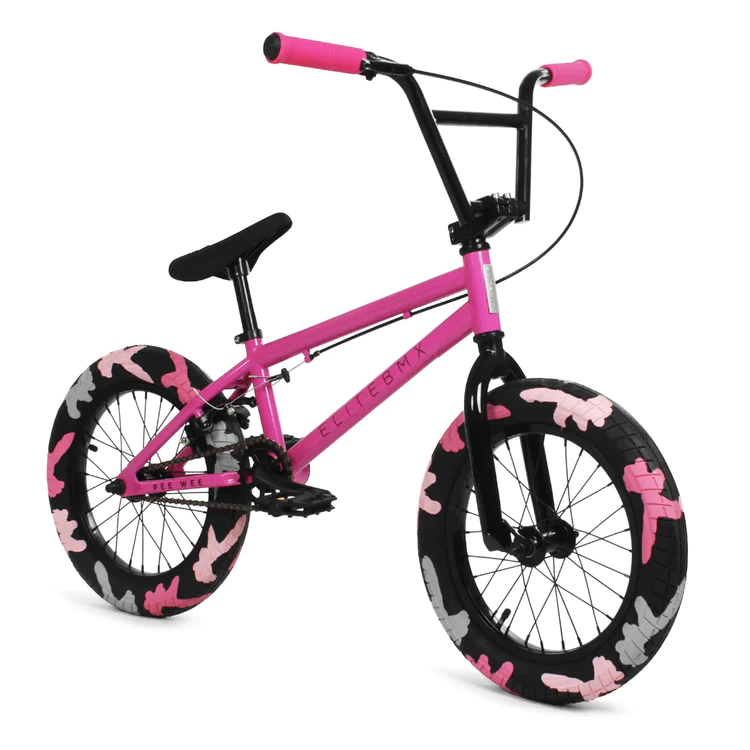 Elite Bmx Bikes-Pee Wee 16-Pink Combat