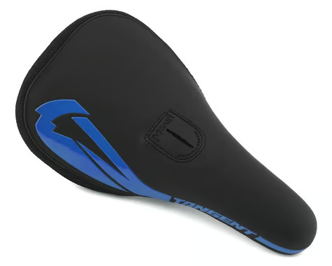 Tangent Carve Pivotal Bmx Saddle-Black/blue