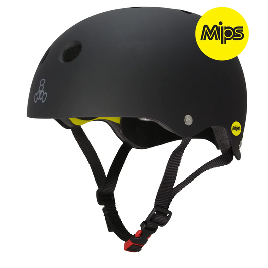Triple Eight-Dual Certified Mips Helmet-Black Matte