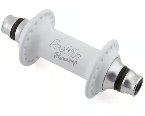 Profile Racing Elite Front Hub (White) (3/8" X 100mm) (36h)