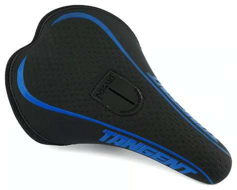 Tangent Remix Pivotal Bmx Saddle -Black/blue-Mini and Pro