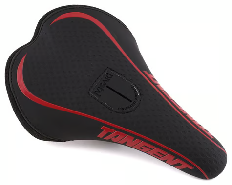 Tangent Remix Pivotal Bmx Saddle -Black/Red-Mini and Pro