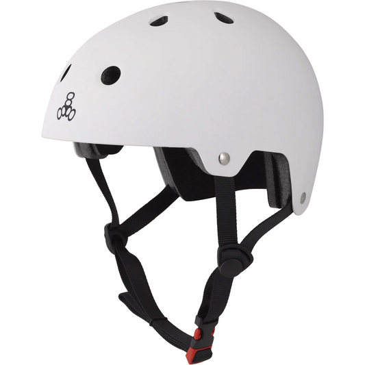 Triple Eight-Dual Certified Helmet-White Matte