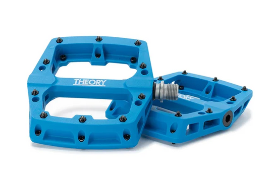Theory Median Pedals W/ Removable Metal Pins - Blue