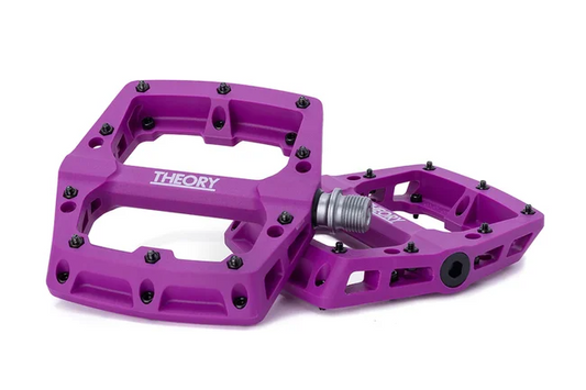 Theory Median Pedals W/ Removable Metal Pins - Purple