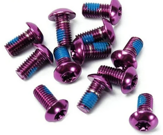 Merritt Miles Wide Brake Rotor Bolts 12 Pack-purple