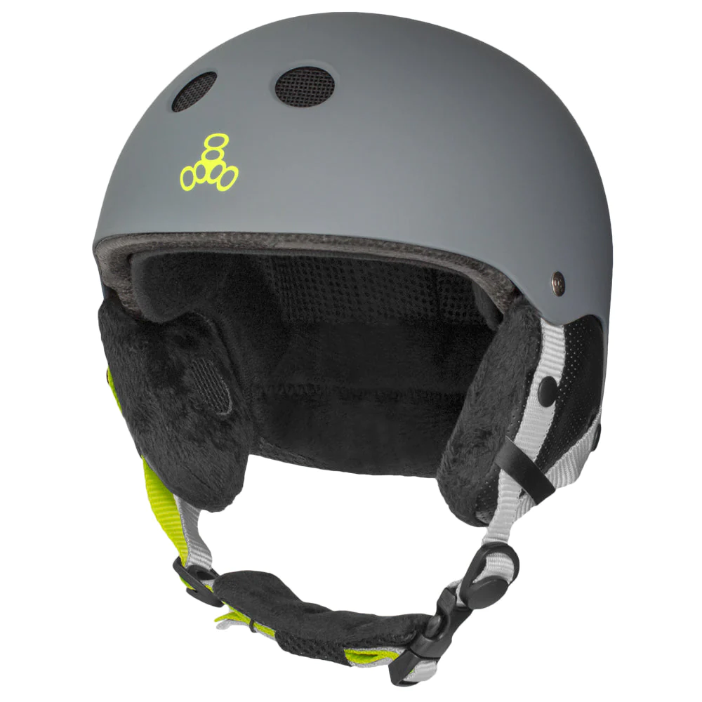 Triple Eight-Audio Snow Helmet With Halo Liner-Carbon matte