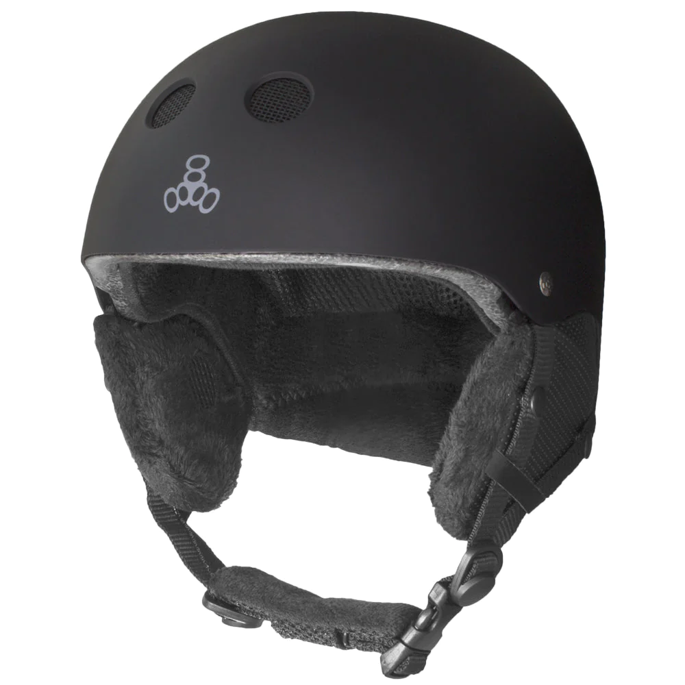 Triple Eight-Halo Snow Standard Helmet-Black Matte