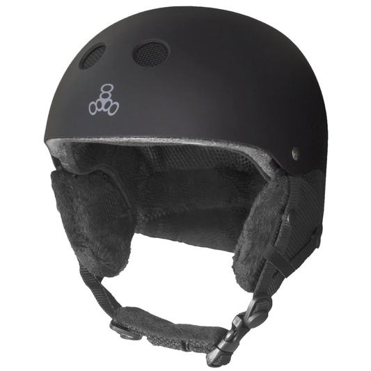Triple Eight-Halo Snow Standard Helmet-Black Matte