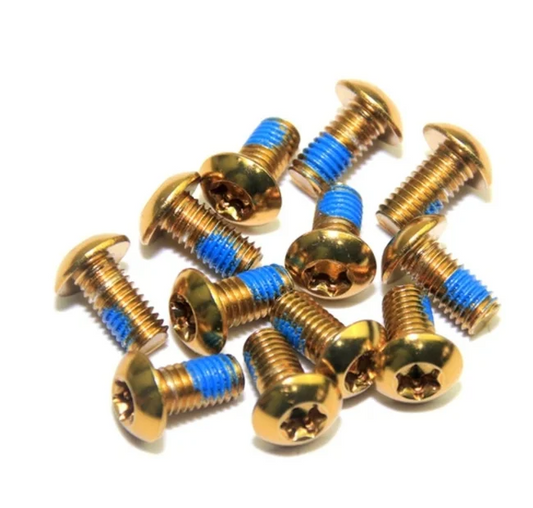 Merritt Miles Wide Brake Rotor Bolts 12 Pack-Gold