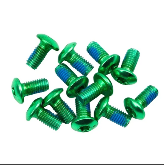 Merritt Miles Wide Brake Rotor Bolts 12 Pack-Green