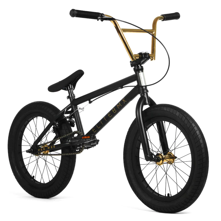 Elite Bmx Bikes-Pee Wee 18- Black Gold